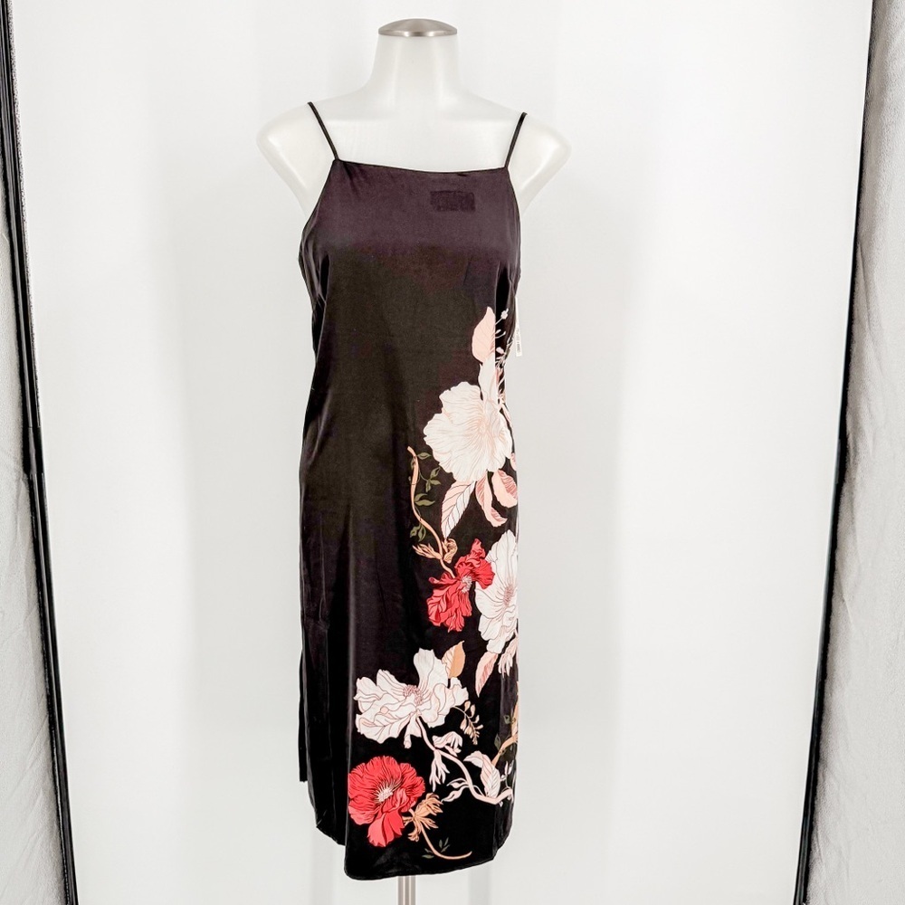 a new day Black and Red Asymmetrical Slip Dress